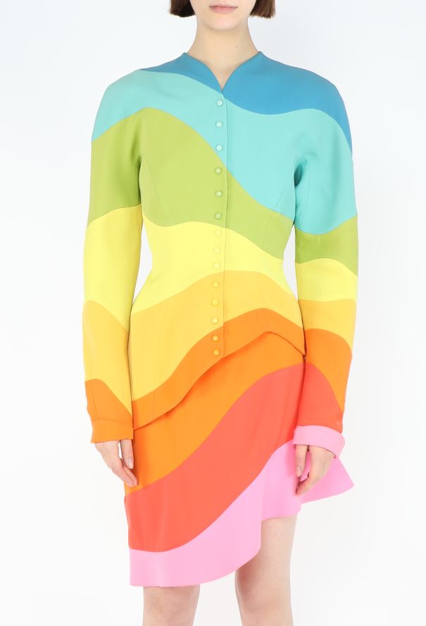 Thierry Mugler ULTRA COLLECTOR S/S 1990 Rainbow Ensemble - 5