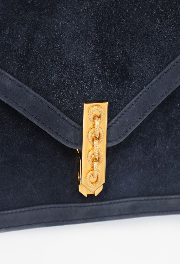 Hermès Rare '70s Bleu Marine Veau Doblis Alcazar Bag - 12