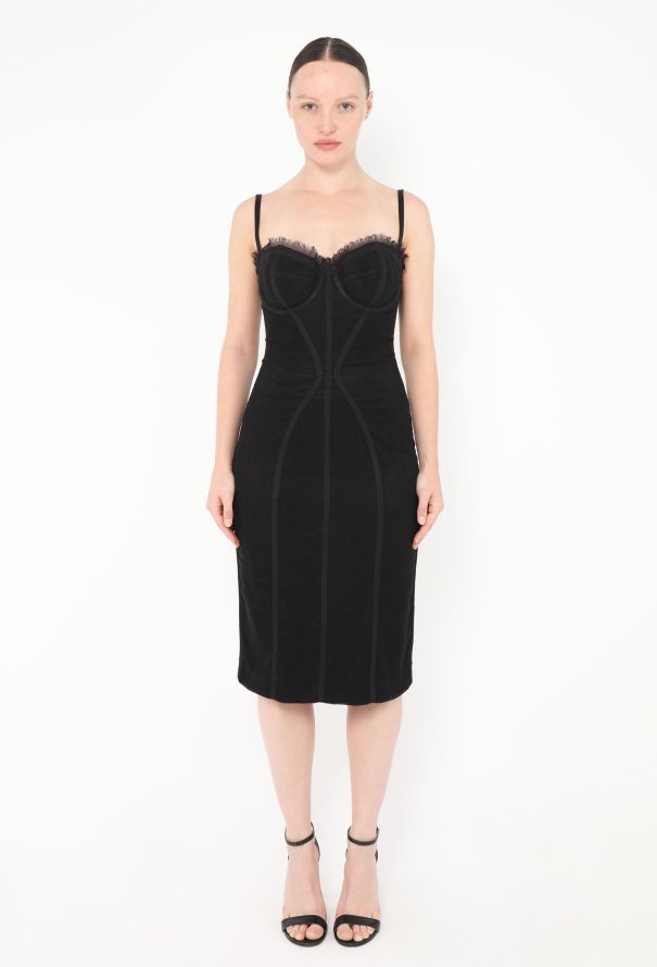 Dolce & Gabbana Late '90s Lace-up Bustier Dress - 1