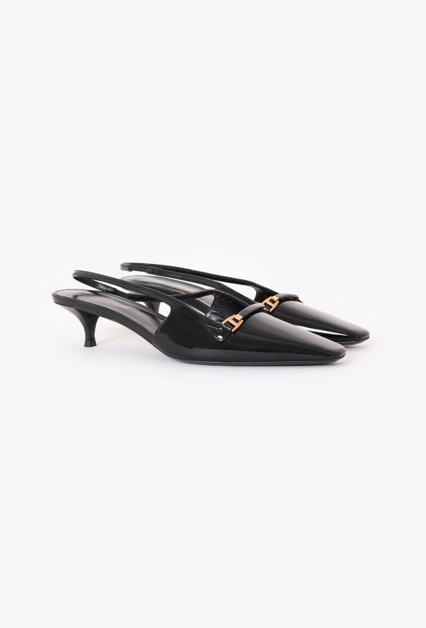Saint Laurent 2024 Carine Patent Slingback Heels - 3