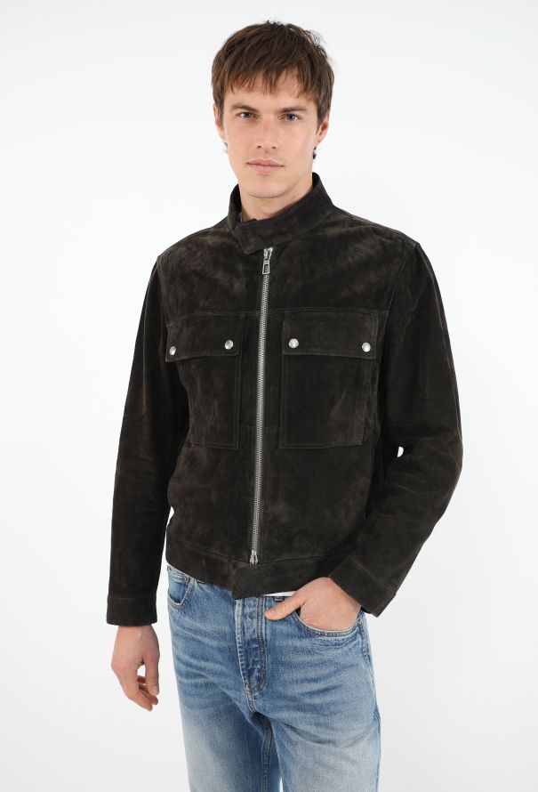 Loro Piana Geisei Full-Zip Suede Jacket - 1