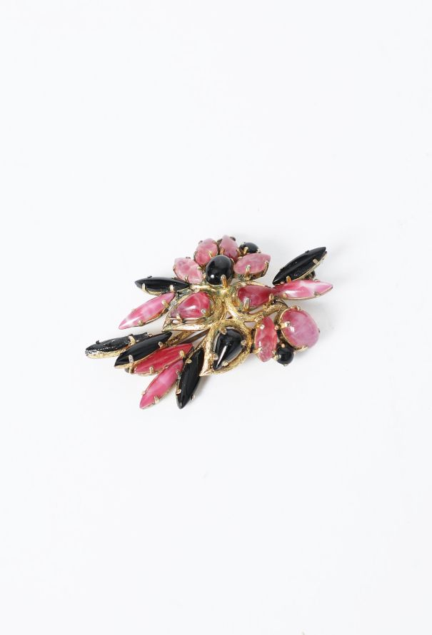 Dior 1965 Enamel Leaf Brooch - 2