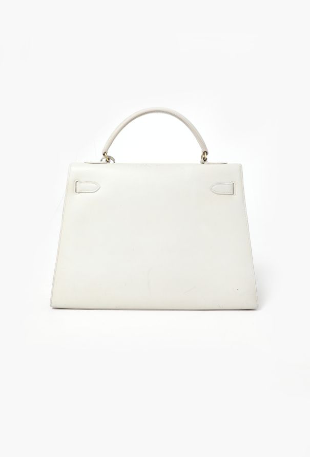 Hermès Rare '60s Light Grey Box Kelly Sellier 32 - 4