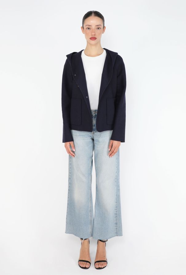 Valentino Buckled Wool Hooded Jacket - 3