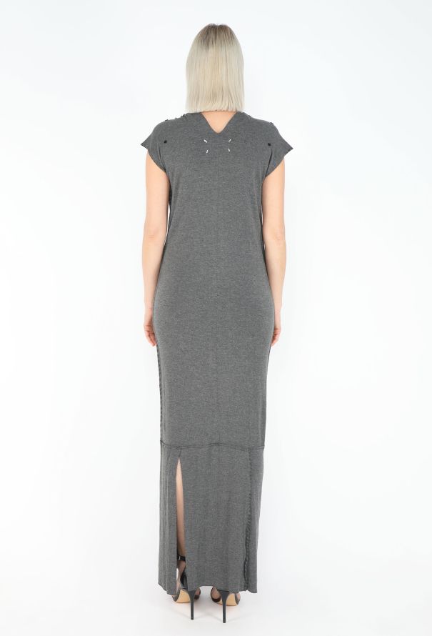 Maison Margiela '90s Plunging Panelled Jersey Dress - 4