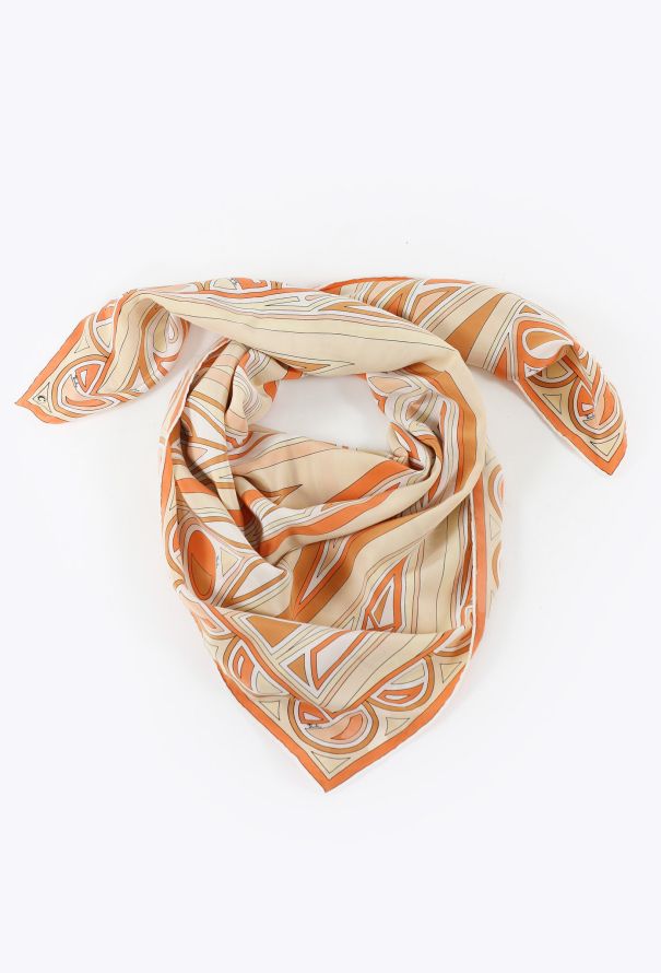 Emilio Pucci '70s Abstract Printed Silk Scarf - 3