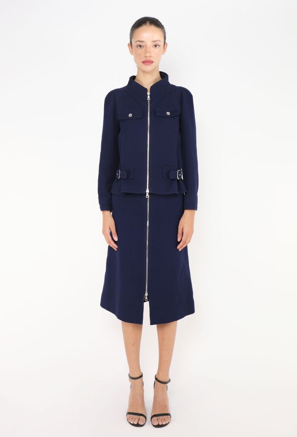 Courrèges '70s Utility Zip Skirt Ensemble - 1