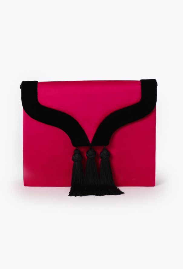 Saint Laurent '90 Fuschia Tassel Bag - 2