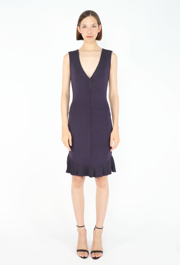 Alaïa S/S 1990 Pleated Bodycon Dress - 3