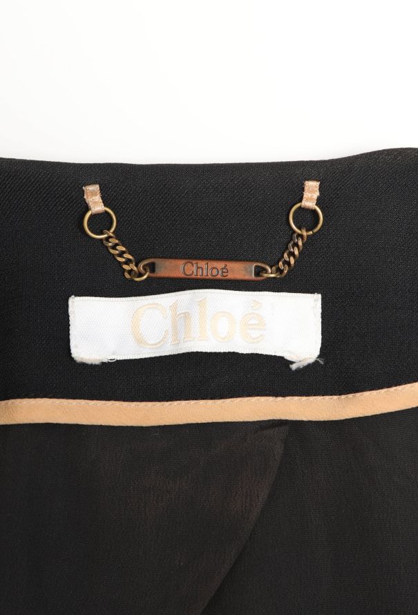 Chloé S/S 2016 Collarless Crêpe Jacket - 6