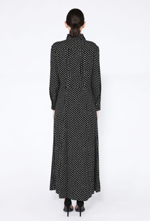 Céline 2020 Polka Dot Silk Smock Dress - 4