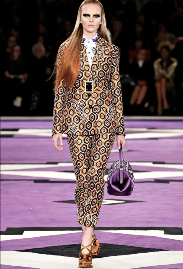 Prada F/W 2012 Graphic Peacoat - 2