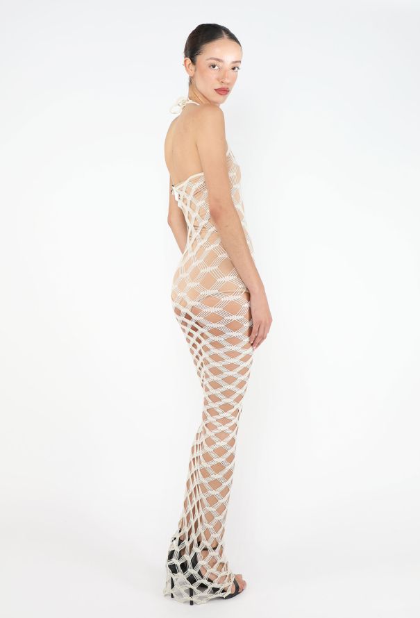 Fishnet Halter Dress, 1990s - Jean Paul Gaultier | ReSee Fishnet Halter Dress, 1990s - Jean Paul Gaultier | ReSee