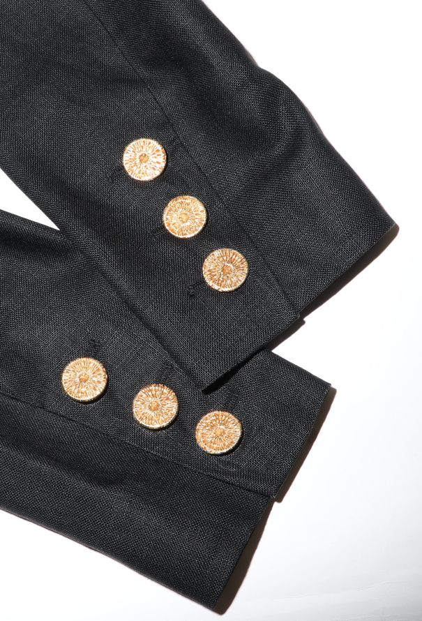 Saint Laurent Vintage Double-Breasted Military Blazer - 7