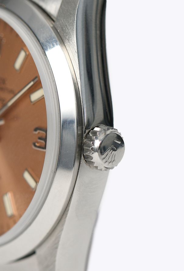 Rolex Air-King Salmon Dial & Stainless Steel Watch - 4