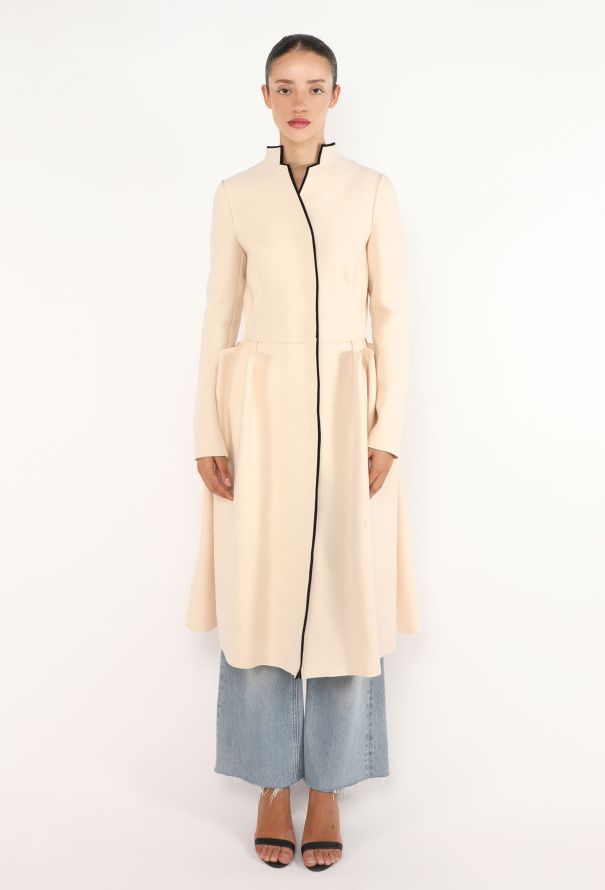 Bottega Veneta Notched Pleated Coat, F/W 2013 - 3