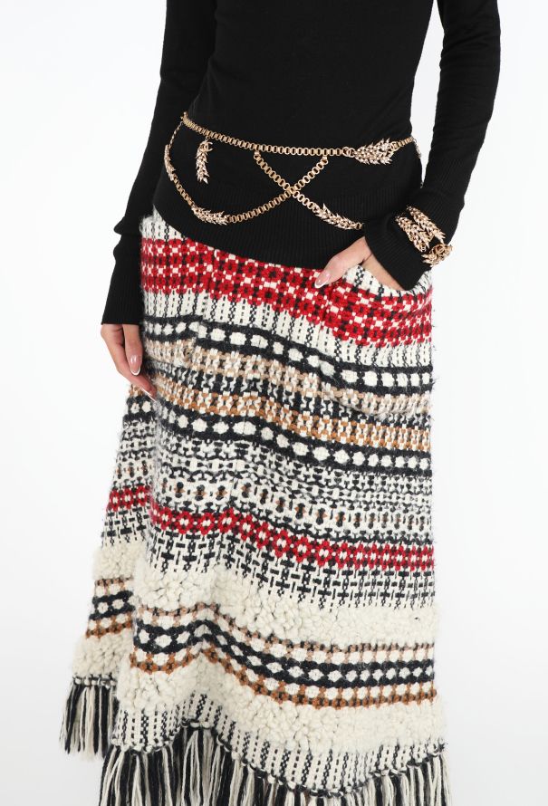 Chanel Spring 2010 Strass Leaf 'CC' Cuff - 5