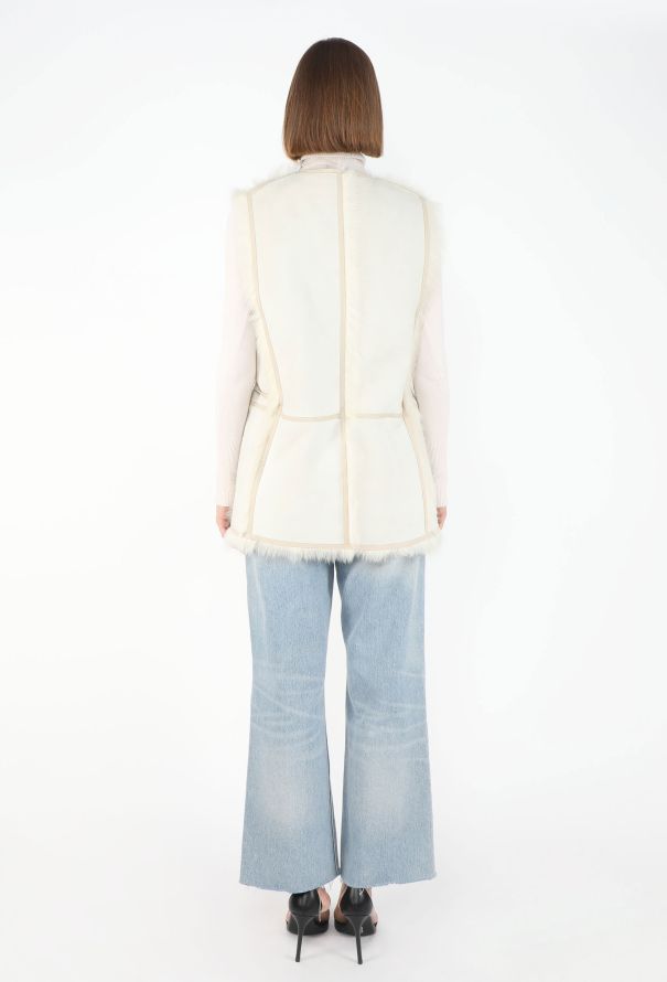 Hermès Shearling-Lined Belted Fur Vest - 7