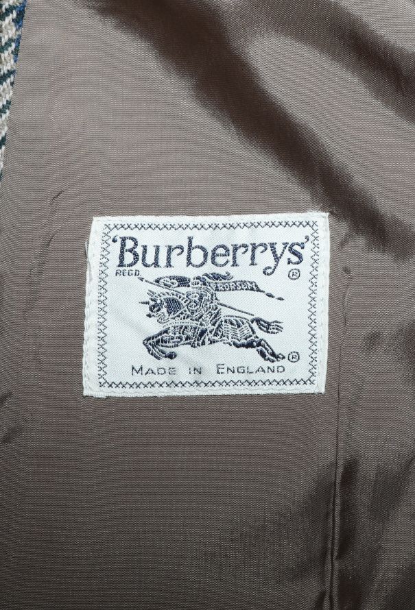 Burberry '70s Houndstooth Wool Blazer - 5