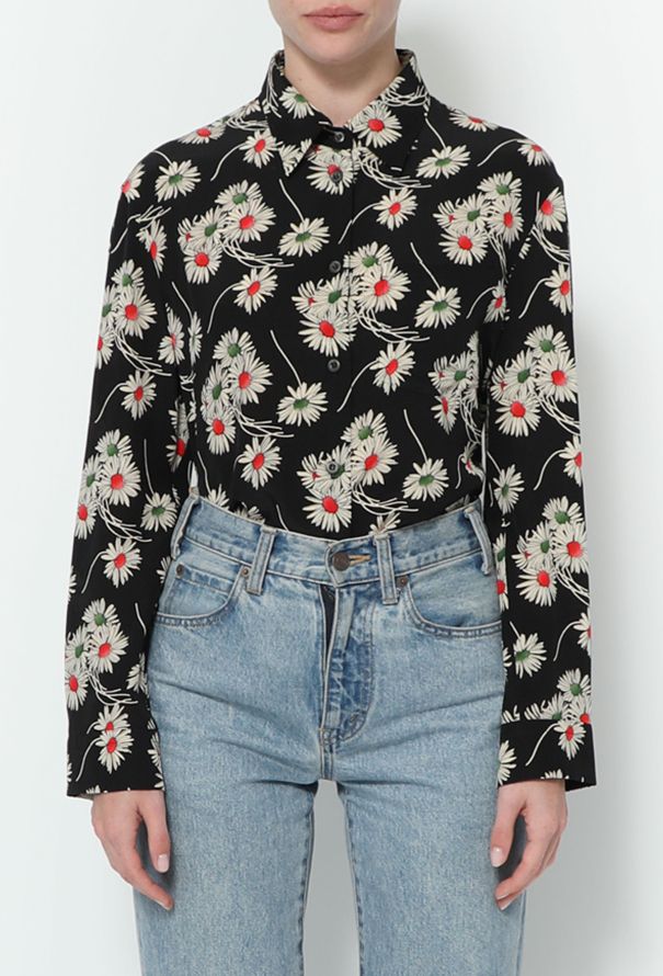 Prada 2016 Floral Silk Blouse - 1