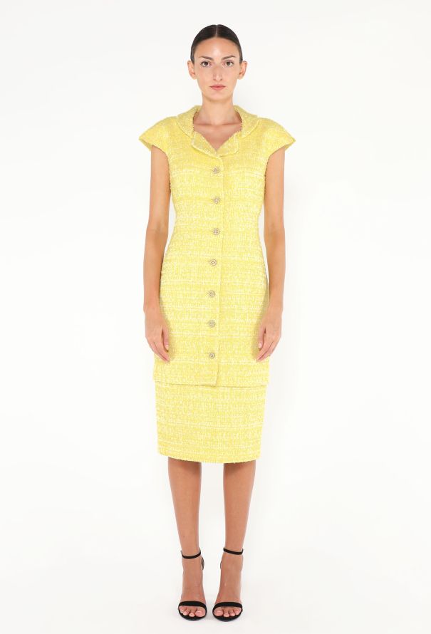 Chanel Resort 2012 Frayed Tweed Dress - 3