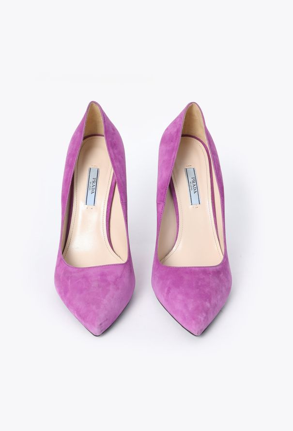 Prada Suede Mod Pumps - 3 Prada Suede Mod Pumps - 3