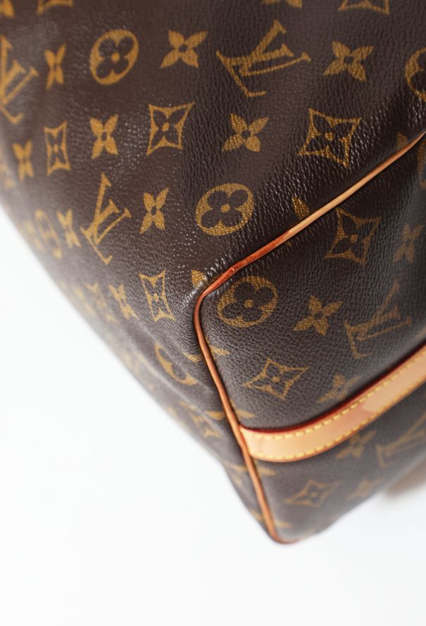 Louis Vuitton Speedy bag 35 With shoulder strap Brown Cloth ref.273466 -  Joli Closet