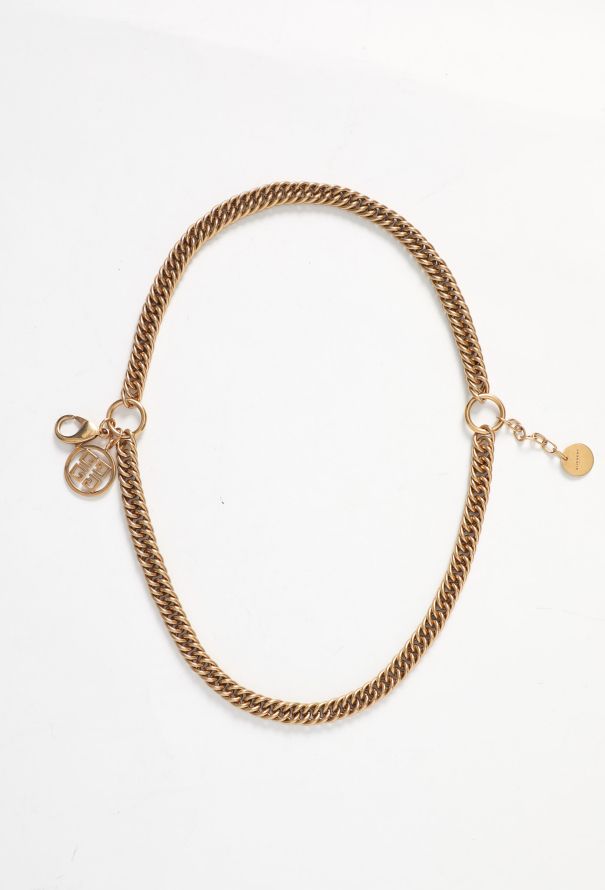 Givenchy Adjustable Chainlink Choker Necklace - 2