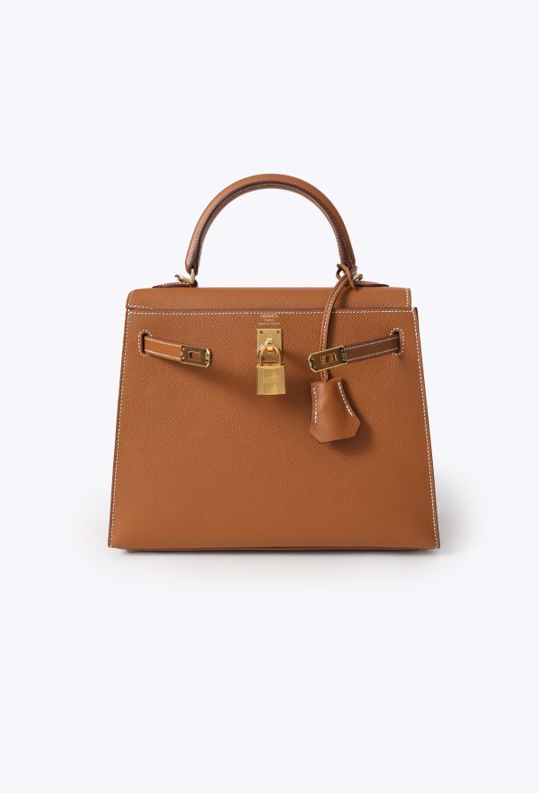 Hermès 2023 Gold Epsom Kelly Sellier 25 - 4