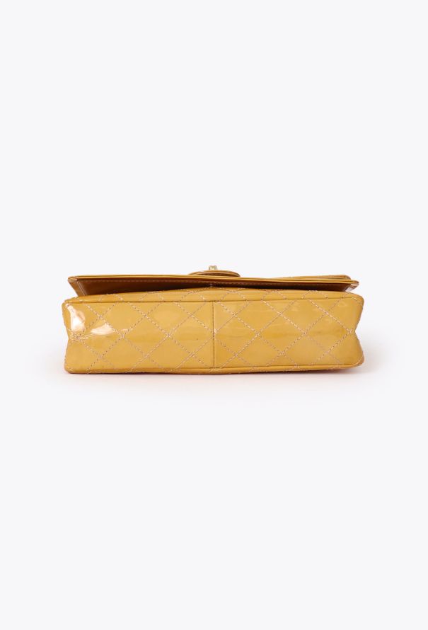 Chanel Yellow Patent Double Flap Bag - 8 Chanel Yellow Patent Double Flap Bag - 8