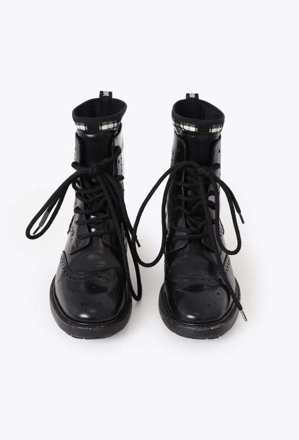 Dior 2019 D-Order Leather Tartan Boots - 2