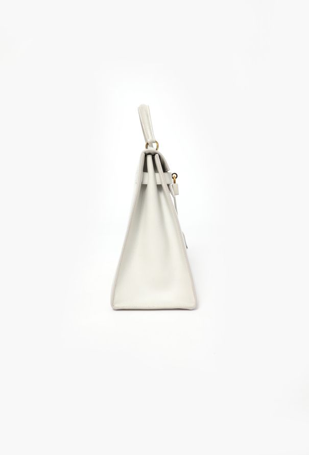 Hermès Rare '60s Light Grey Box Kelly Sellier 32 - 5