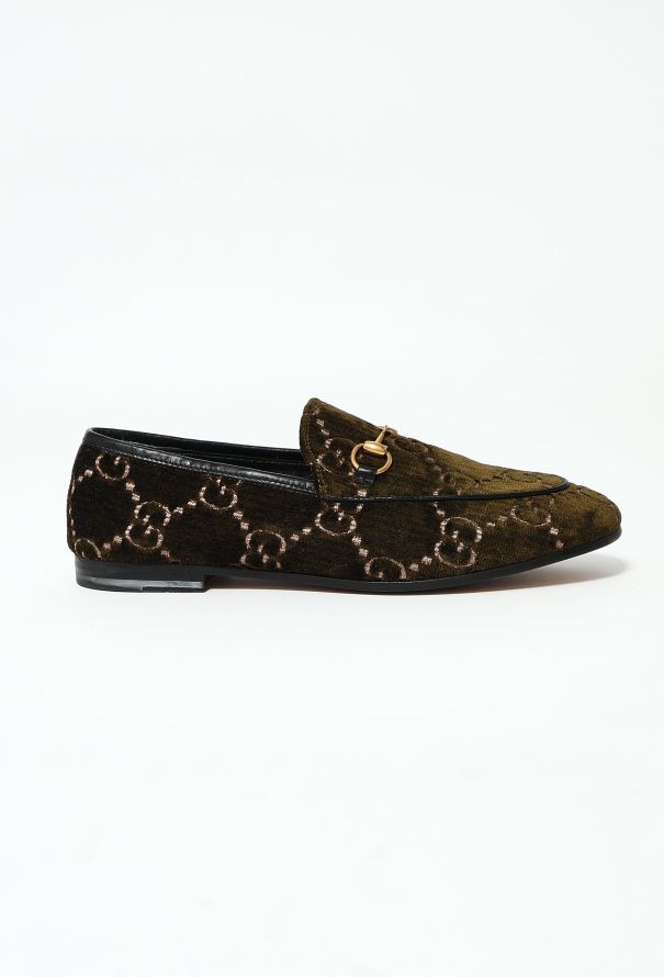 Gucci Jordaan GG velvet loafer