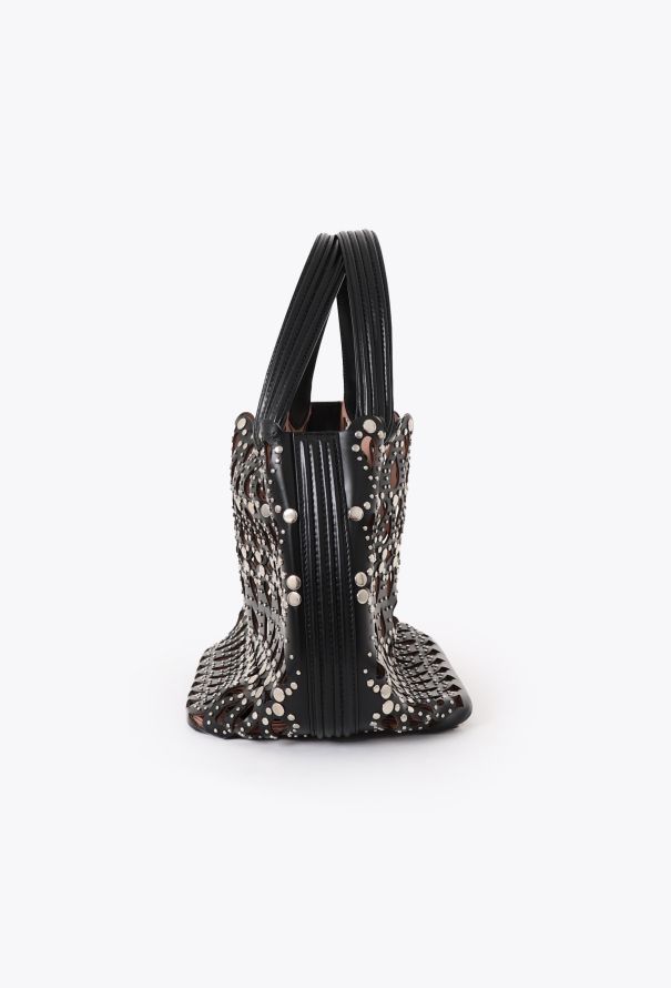 Alaïa Studded Laser-Cut Medium Tote Bag - 4