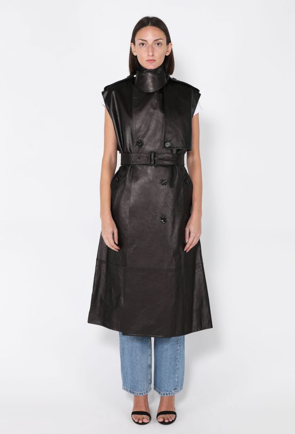 Bottega Veneta Leather Trench Vest, 2019 - 1