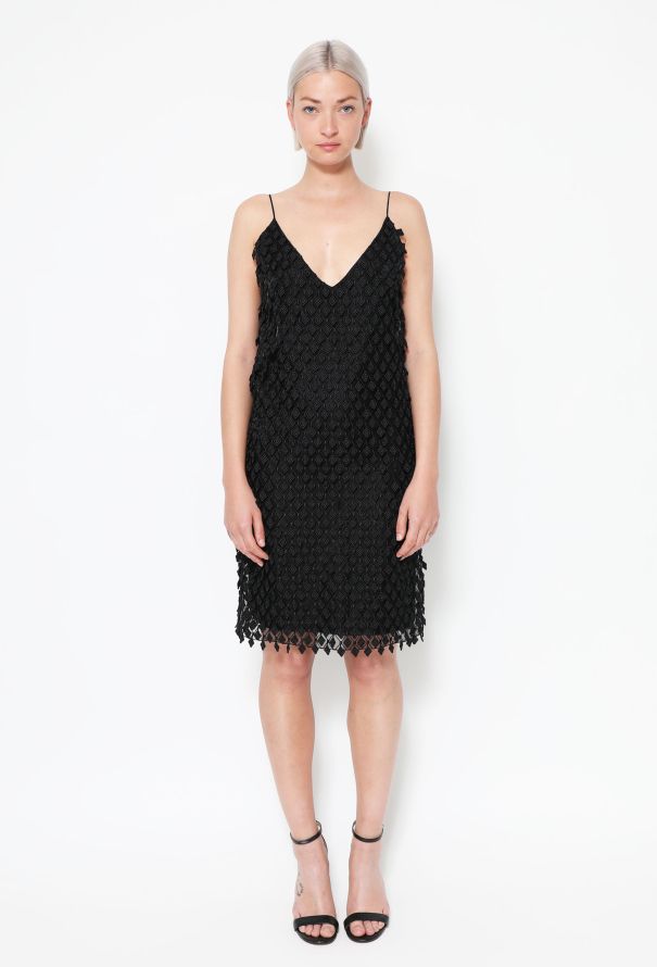 Balenciaga Diamond Organza Slip Dress - 1