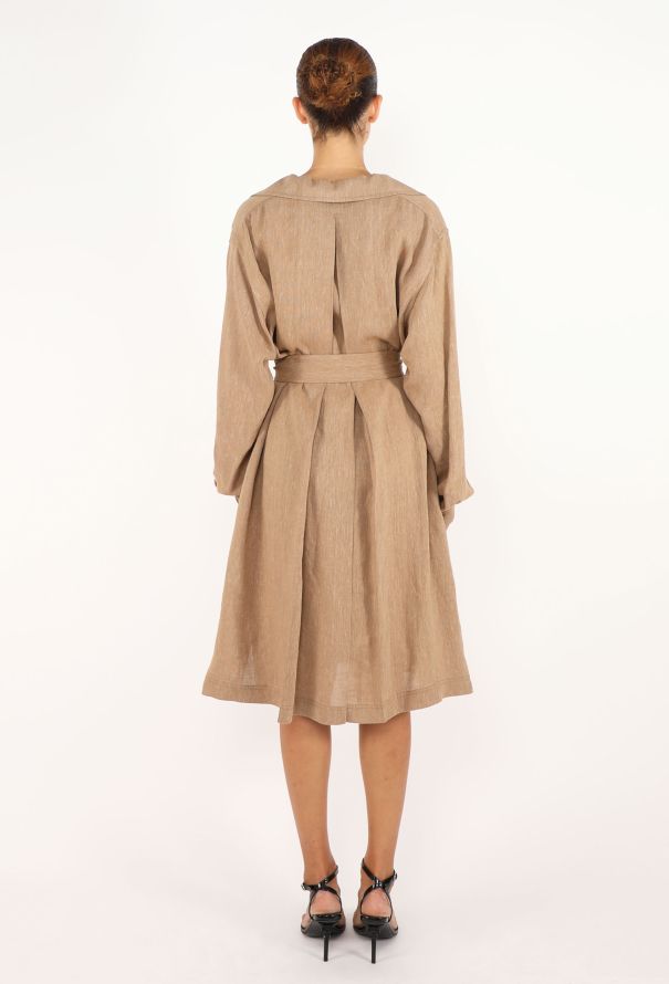 Loro Piana Belted Lora Linen Dress, 2023 - 5