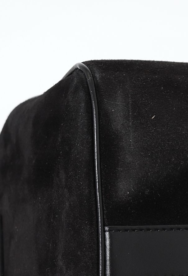 Céline Black Suede Boston Bag - 10 Céline Black Suede Boston Bag - 10