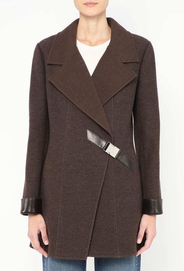 Chanel 2000 Buckled Wool Coat - 2 Chanel 2000 Buckled Wool Coat - 2