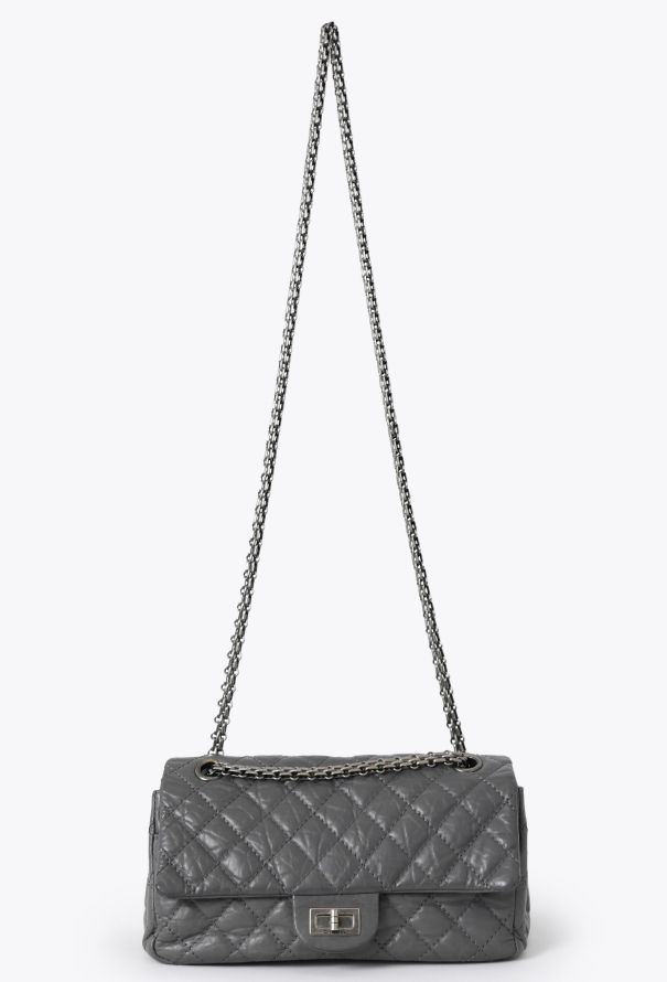 Chanel Grey 2.55 Medium Flap Bag - 2 Chanel Grey 2.55 Medium Flap Bag - 2