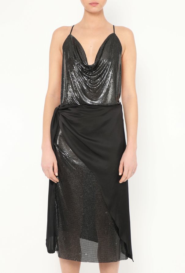 Paco Rabanne 2019 Draped Metallic Mesh Dress - 3 Paco Rabanne 2019 Draped Metallic Mesh Dress - 3