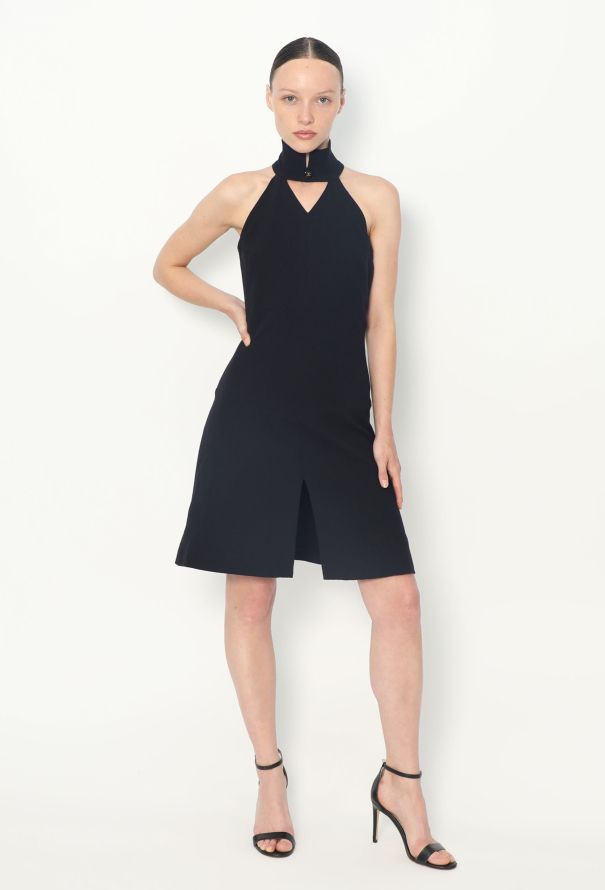 Chanel RARE S/S 1995 Piqué Halter Dress - 1