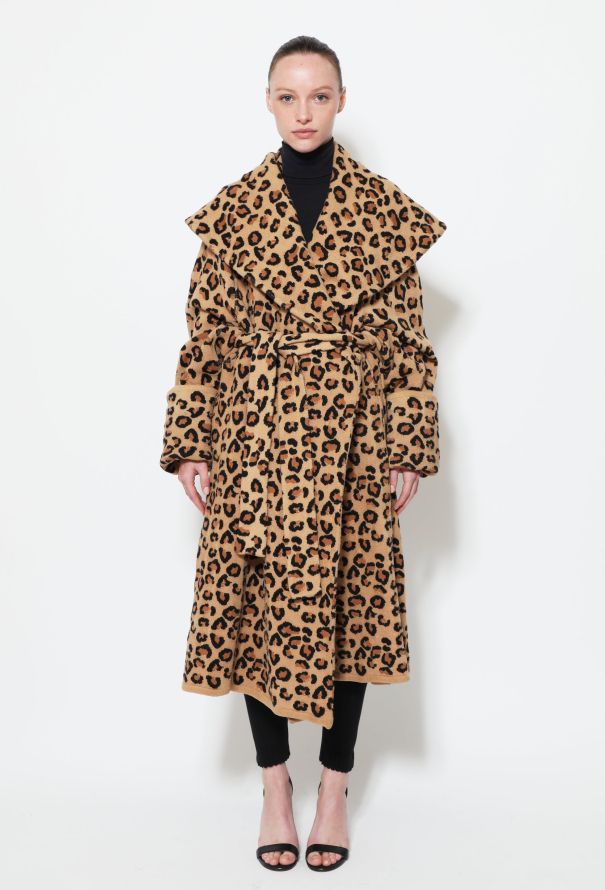 Alaia discount leopard coat