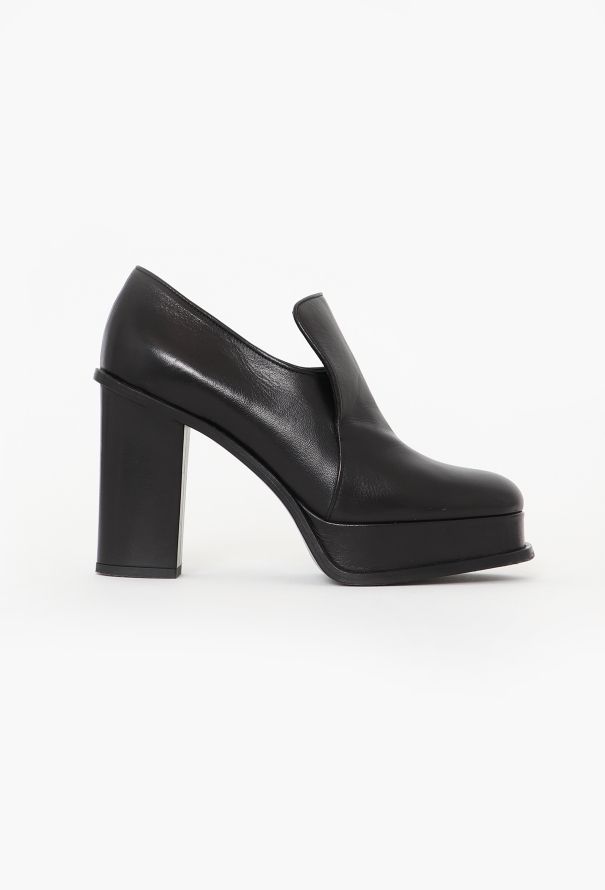 Céline Perforated Loafer Heels - 1