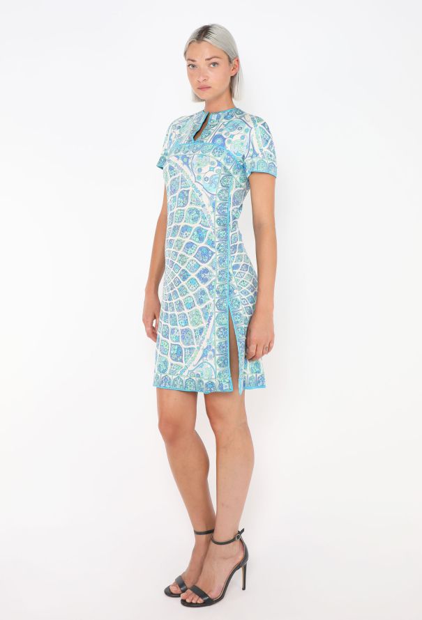 Emilio Pucci '70s Printed Silk A-Line Dress - 3