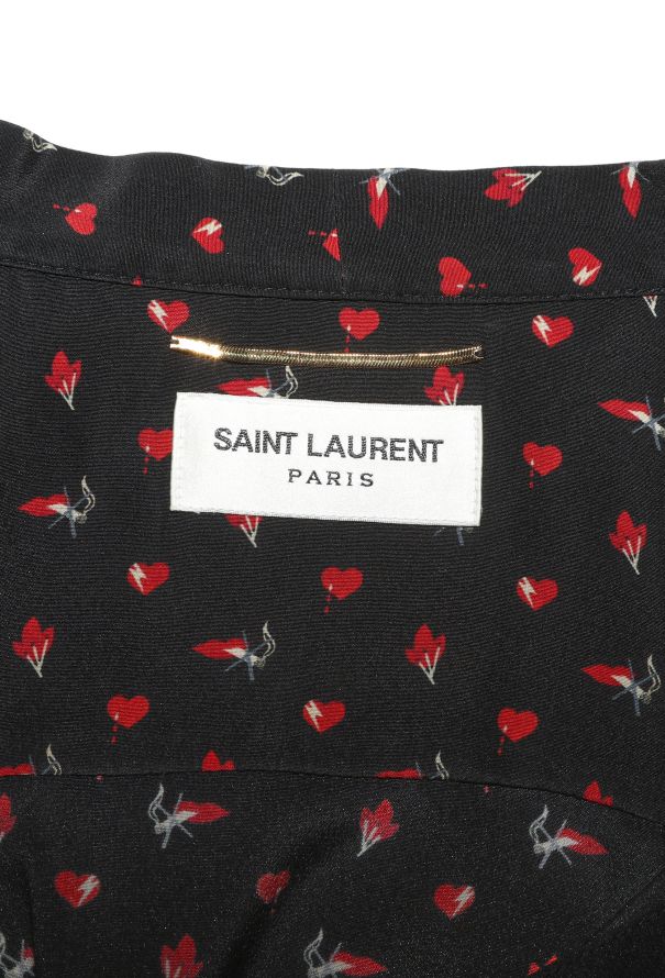 Saint Laurent Heart Print Lavallière Dress - 6
