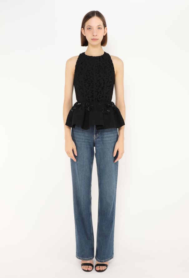 Balenciaga Resort 2016 Embellished Peplum Top - 4
