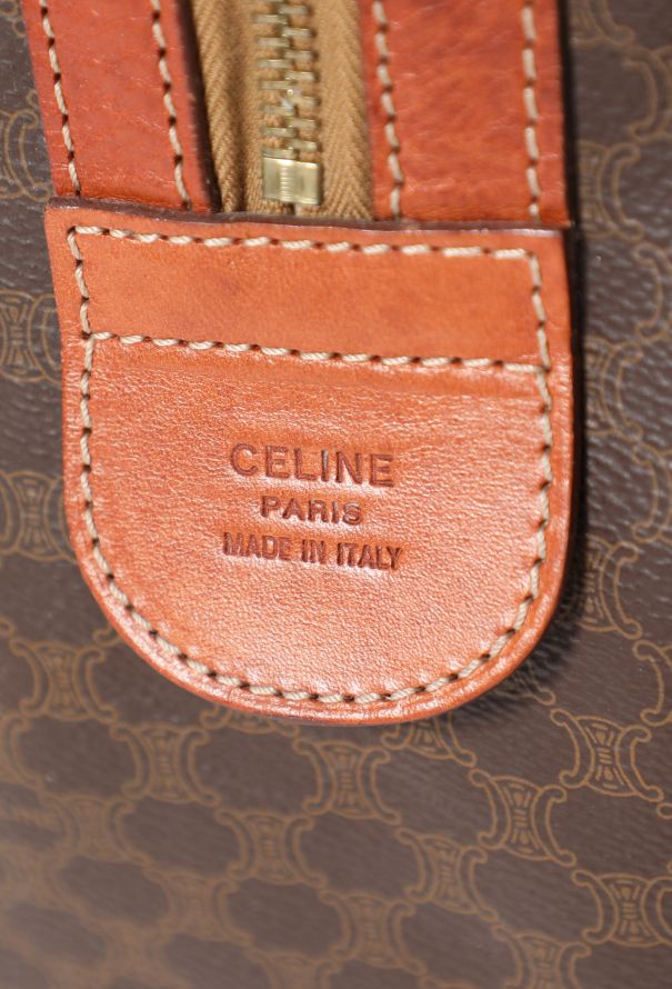 【CELINE】★Vintage★MACADAM TRAVEL BAG トラベルバッグ Céline Céline vintage travel bag in Macadam Triomphe canvas