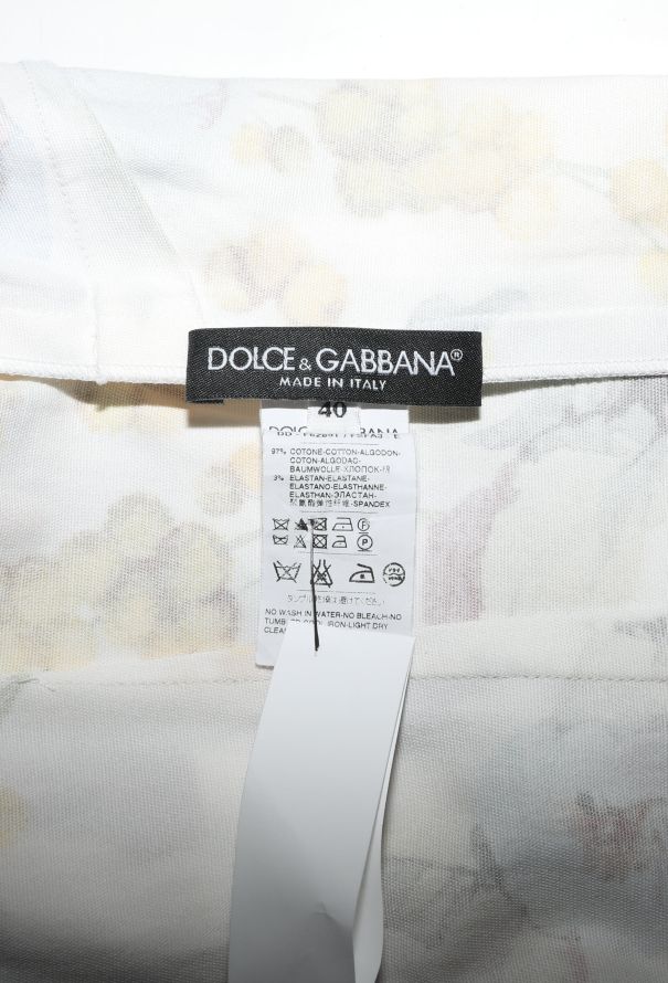 Dolce & Gabbana 2021 Floral Denim Bodycon Dress - 5