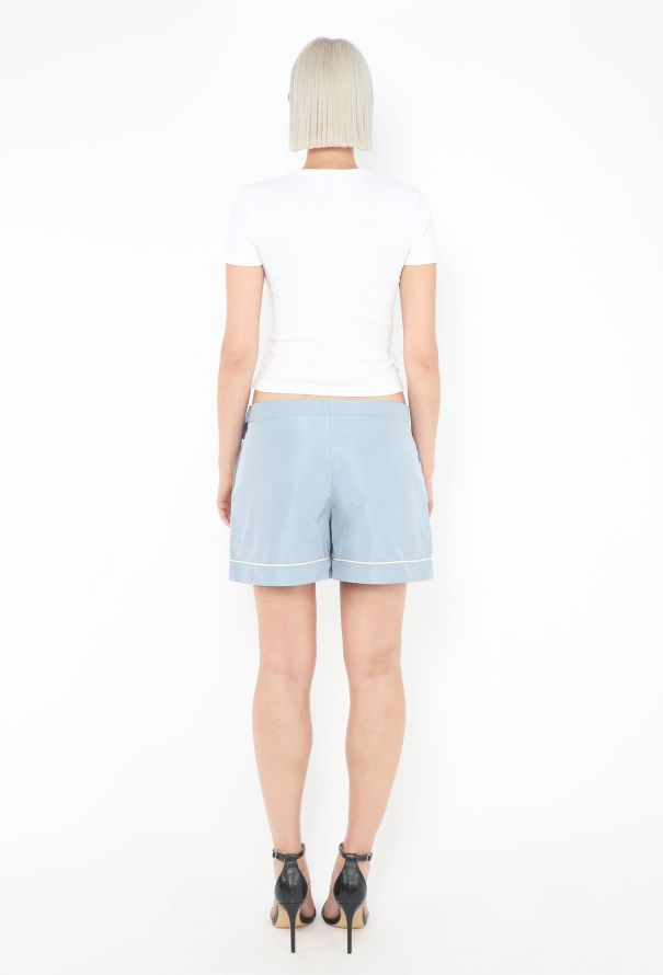 Prada Nylon Belted Bow Shorts - 4